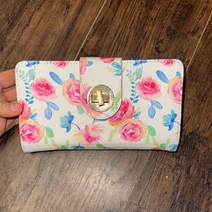Floral Women's Wallet SO MANY POCKETS!